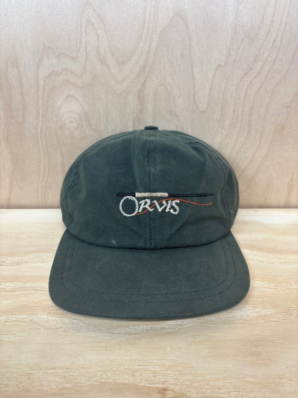 Orvis Olive Green Baseball Cap with Embroidered Logo